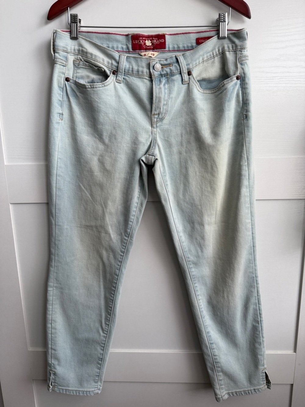 Lucky Brand Pale Blue Ankle Crop Jeans
